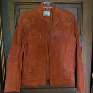 Orange suede jacket
